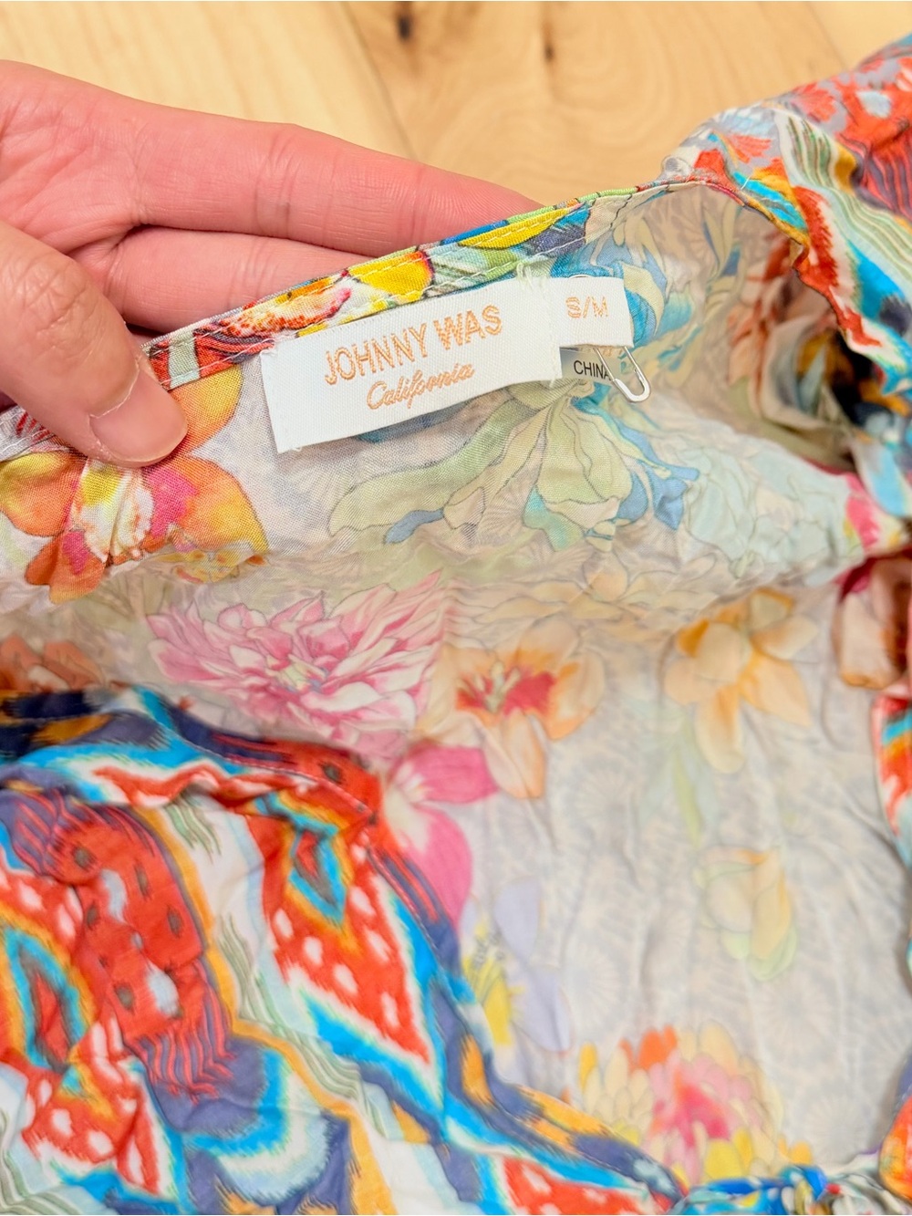 NWOT Johnny Was Women’s Pearce Short Kimono Swim Coverup - Picture 6 of 7